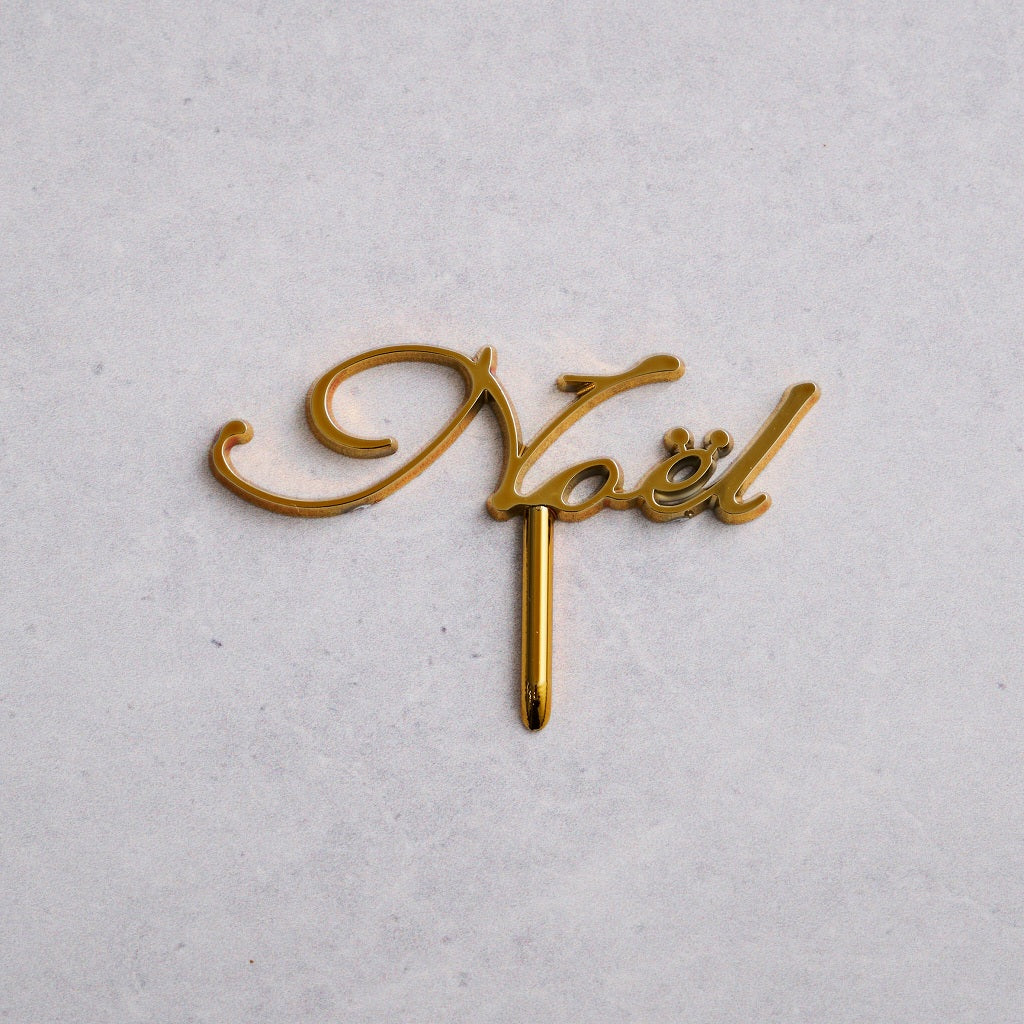 クリスマスケーキ 飾りピック オーナメント（Noel,ヒイラギ）